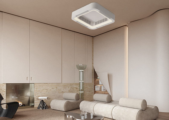 Aucune lampe invisible de fan de plafond de ventilateur électrique de climatiseur de salon de chambre à coucher de ménage de lampe de fan de plafond de feuille